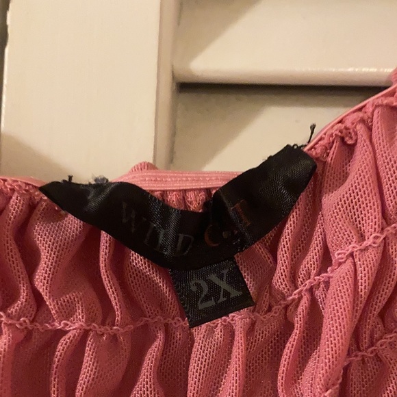 Puffy Sleeve Pink Blouse. So Cute! - Picture 4 of 4